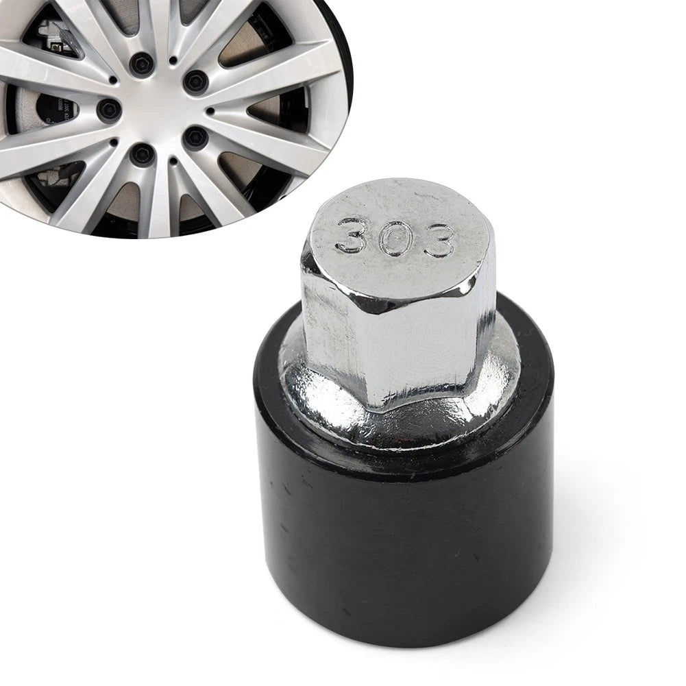 Locking Wheel Bolts Nut Key Anti-theft Screw Key Tool For Mercedes Metal 303