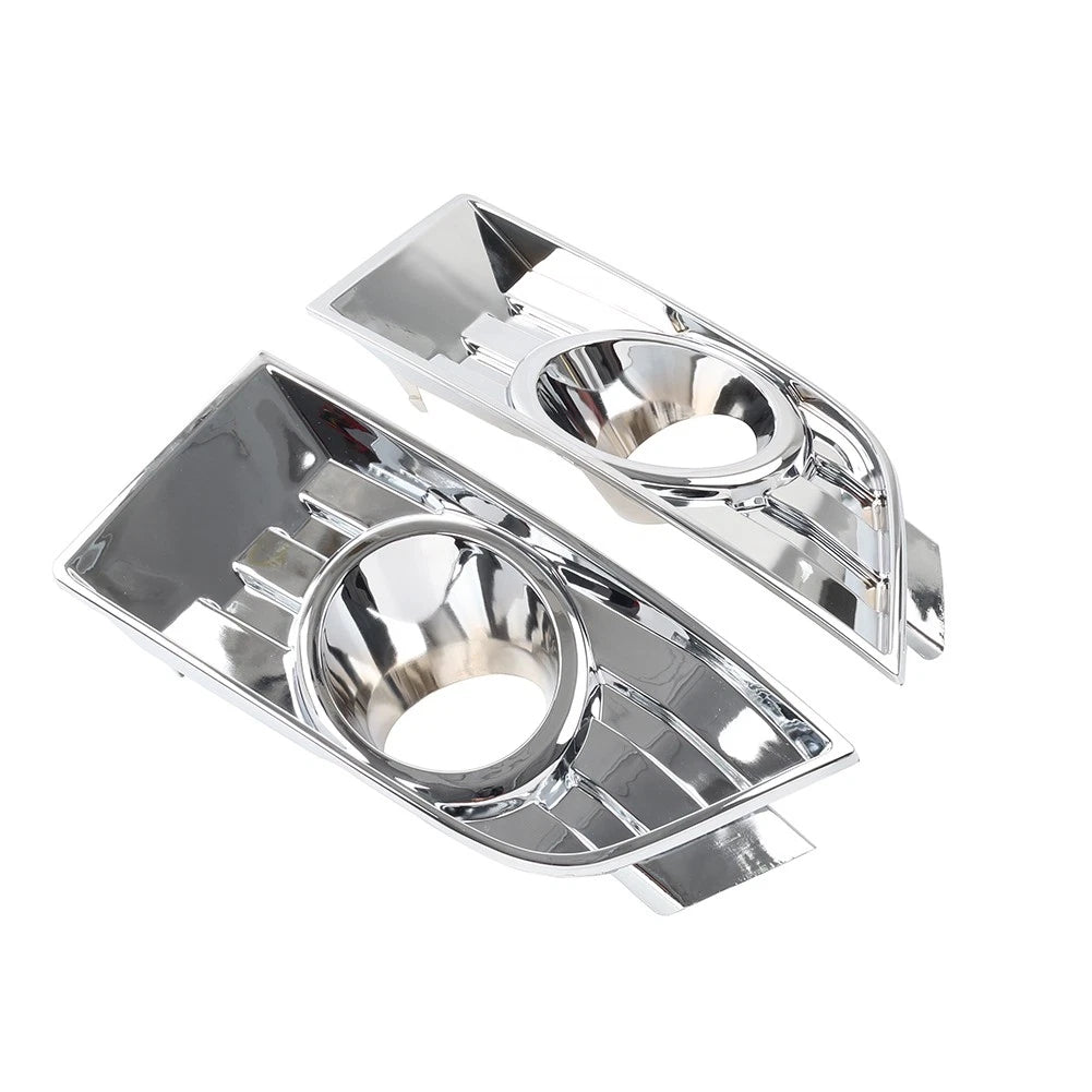 2pcs Front Bumper Fog Light Bezel Chrome Left Right For Ford Edge 2007-2010