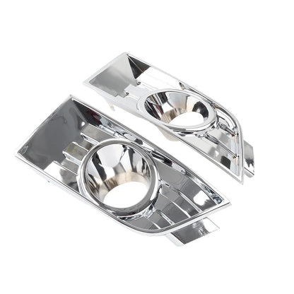 2pcs Front Bumper Fog Light Bezel Chrome Left Right For Ford Edge 2007-2010