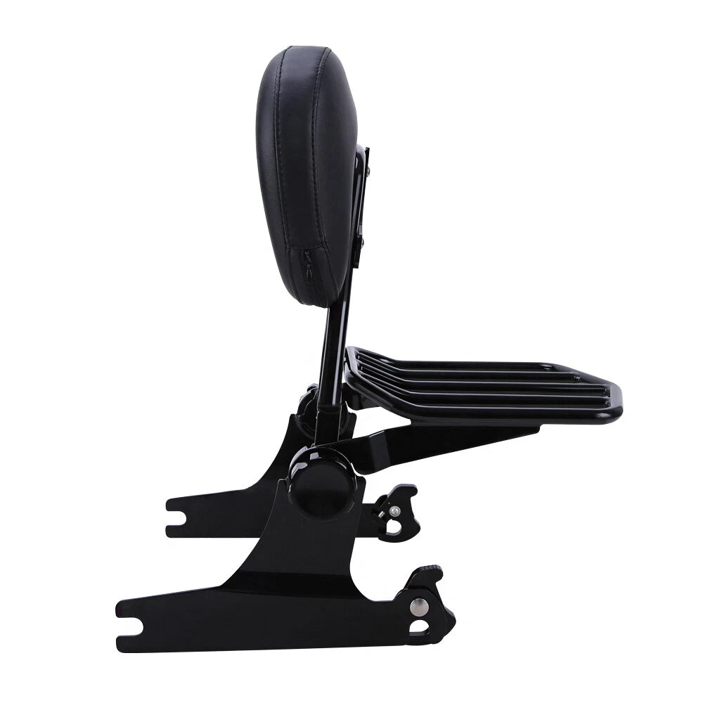 Quick Detachable Sissy Bar Passenger Backrest & Luggage Rack for Harley Softail