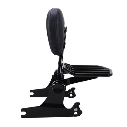 Quick Detachable Sissy Bar Passenger Backrest & Luggage Rack for Harley Softail