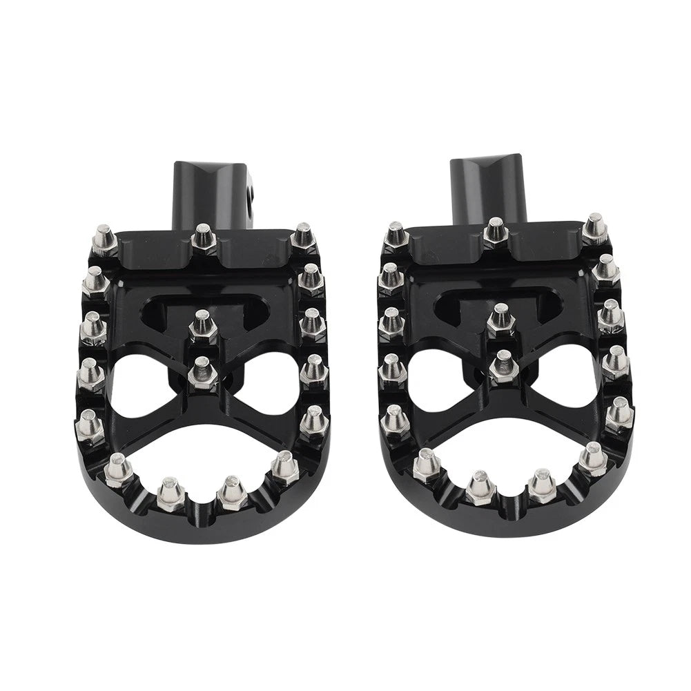 Rear Black  FootPeg Passenger Pedal For Harley FXBB FXLR FXLRS FXLRST FXST FLSB