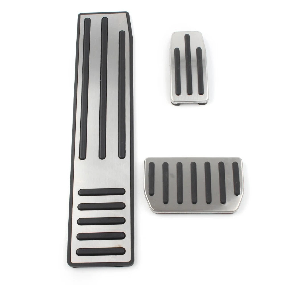 3Pcs For Tesla Model S&X Non-Slip Aluminum Accelerator Brake Foot Rest Pedal Pad