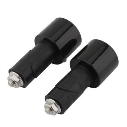 Motor Bar Ends Hand Grip Handlebar End Cap Black For Yamaha VMAX 400 450 500 750