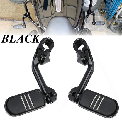 1-1/4" Long Angled Streamline Highway Engine Guard Foot Pegs For Harley Dyna US
