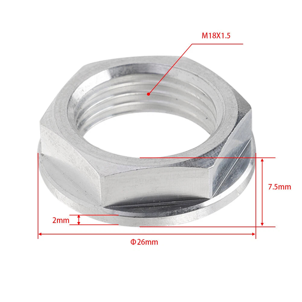 Front Axle Shaft Lock Nut M18XP1.5 For Suzuki RMZ250 2004-2020 RMZ450 2005-2020