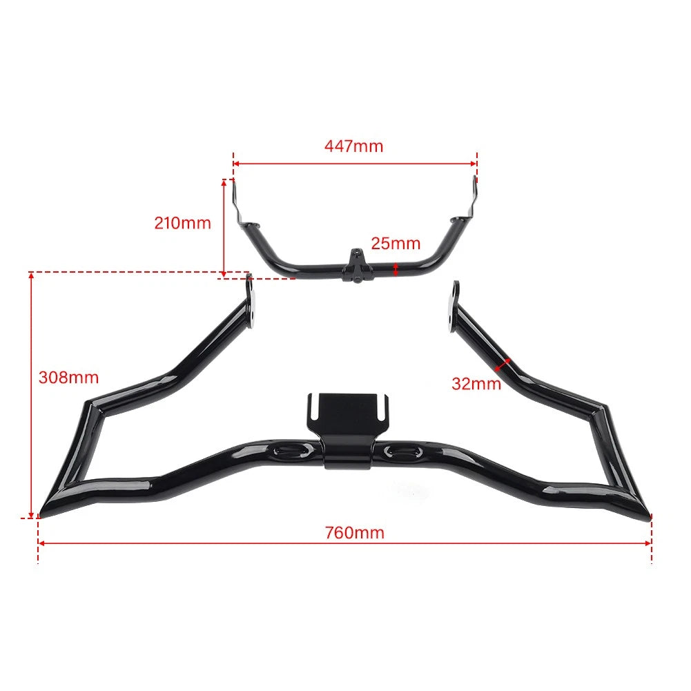 Engine Guard Crash Bar Support Bracket For Harley Road Glide FLTRX 15-23