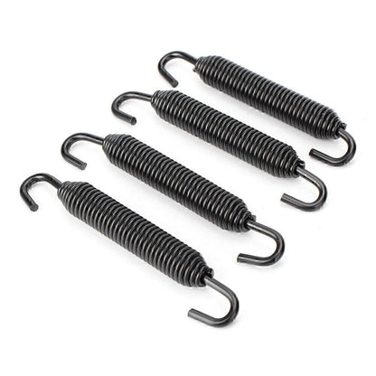 Universal Long Stainless Header Exhaust Springs Motorcycle Black US