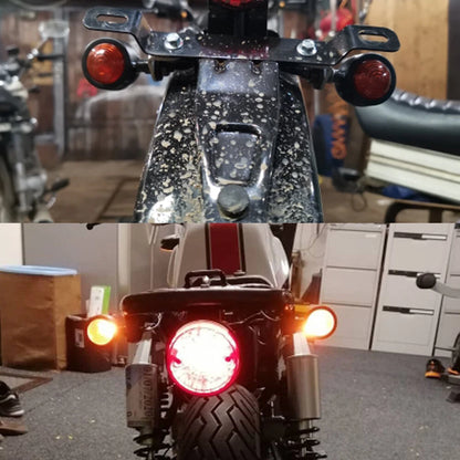 Motorcycle Bullet Turn Signal Lights Universal For Harley Honda Kawasaki Yamaha