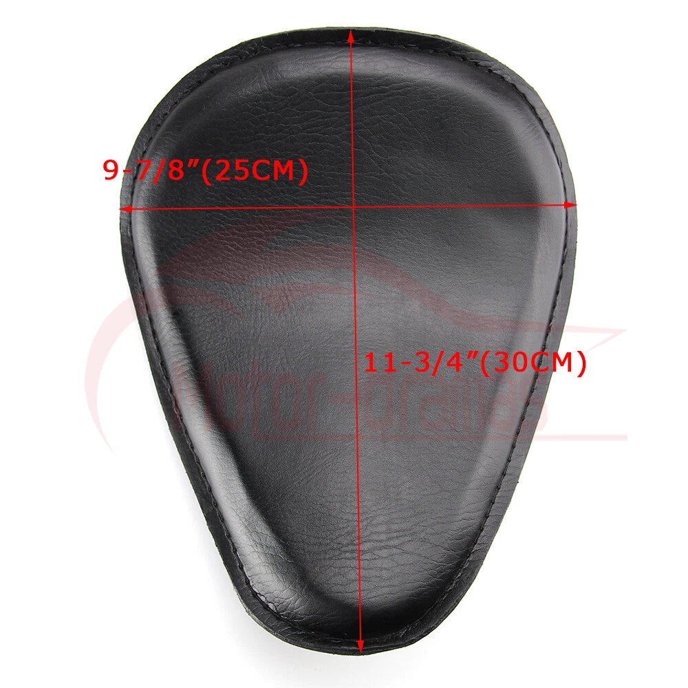 Black Motorcycle Solo Seat Springs For Harley Yamaha Honda Suzuki Bobber Chopper