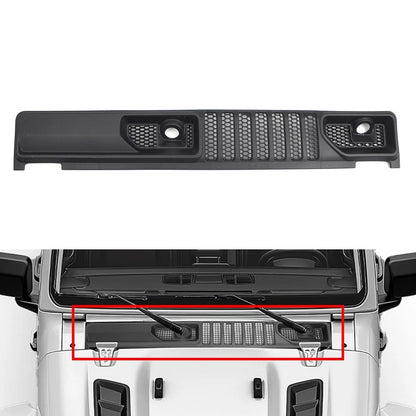 Wiper Cowl Panel Grille Windshield Grille Cover For Jeep Wrangler JL 2018-2024
