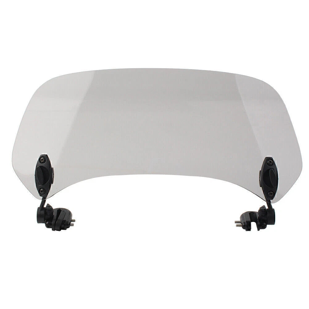 Windshield Adjustable Clip On Smoke Extension Spoiler Wind Deflector Motorcycle