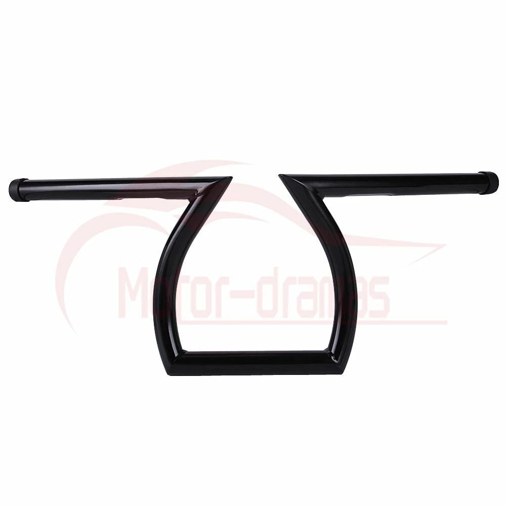 1" 25mm Drag Handlebar Z Bar 8-3/4" Rise For Honda Bobber Bike Motorcycle ATV US