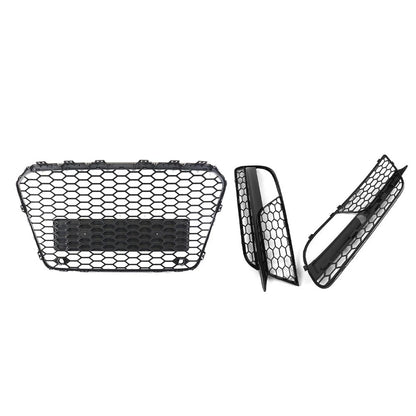 Front Bumper Radiator Grille With Fog Light Grille Cover For Audi A5 2012-2016