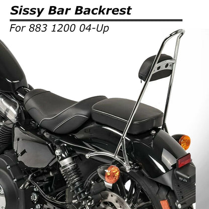 20" Tall Sissy Bar Backrest For 2004-21 Harley Sportster Nightster Iron 883 1200