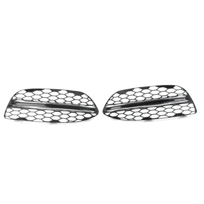 Fog Light Honeycomb Mesh Grilles Cover For Mercedes Benz C Class W205 C300 15-18