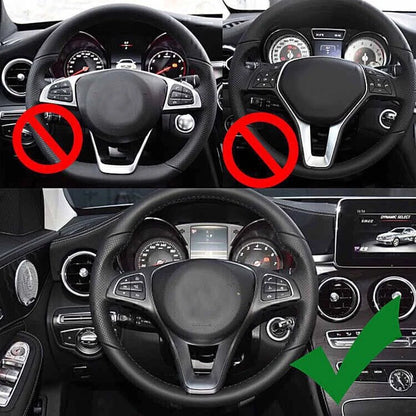 Car Steering Wheel Frame Cover Trim Fit Mercedes-Benz C-Class GLA CLA GLS CLS