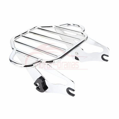 Detachable TwoUp Luggage Rack For Harley Touring Road King Street Glide 09-22 US