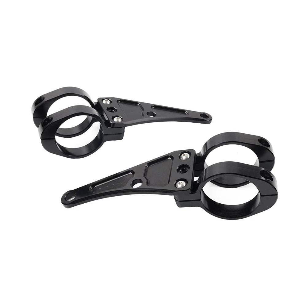 49MM Motorcycle Headlight Bracket Mount Clamp Fork Tube Holder For Harley