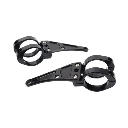 49MM Motorcycle Headlight Bracket Mount Clamp Fork Tube Holder For Harley
