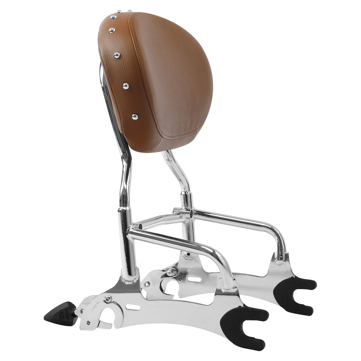 12" Sissy Bar Backrest & Mount Spool Fit For Indian Chief Dark Horse 2016-2018