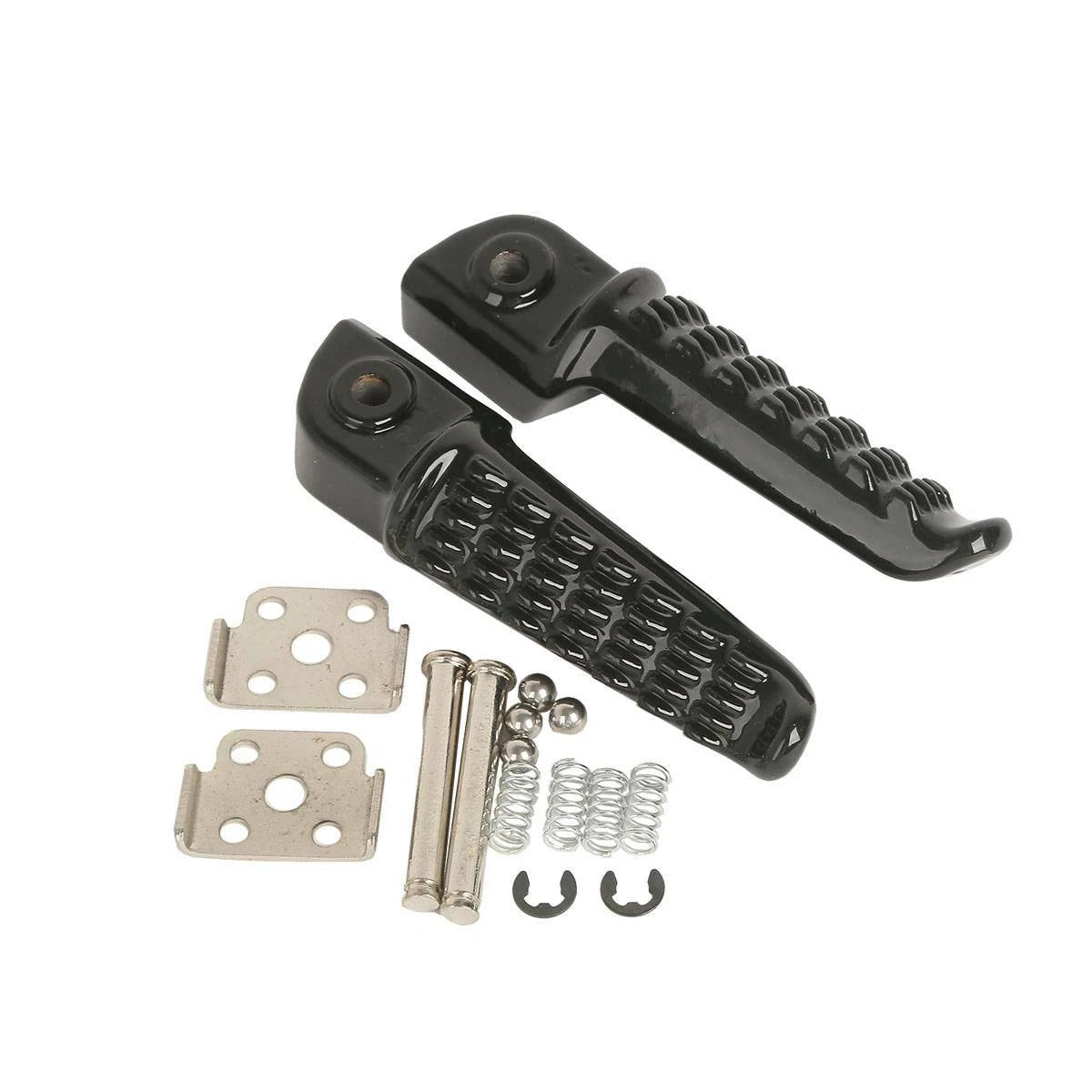 Black Rear Passenger Footrests Foot Pegs For Kawasaki ZX-6R ZX-9R 98-25 ZX636