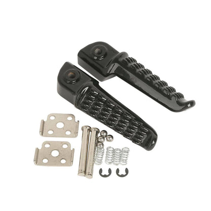 Black Rear Passenger Footrests Foot Pegs For Kawasaki ZX-6R ZX-9R 98-25 ZX636