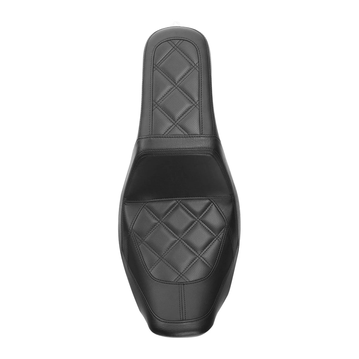 Two-Up Driver Passenger Gel Seat Fit For Harley Super Glide Custom FXDC 2006-17