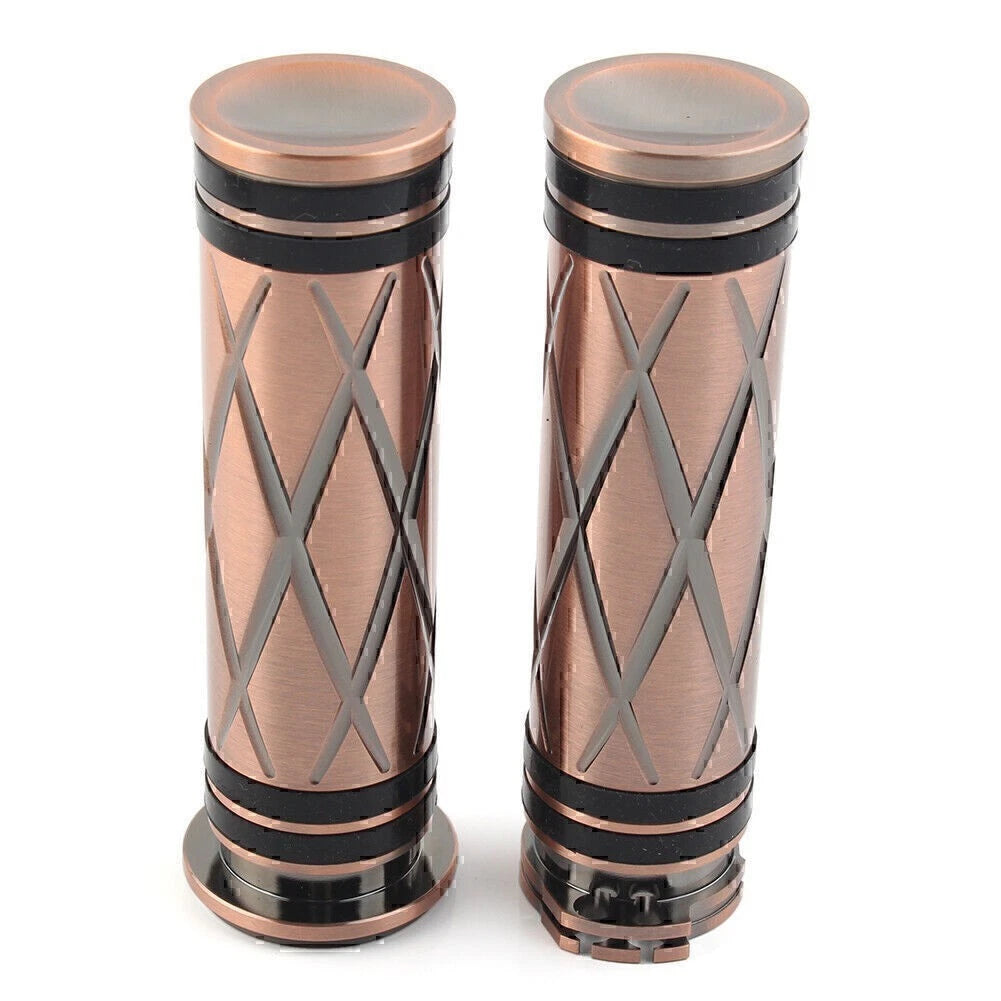 1" Pair Handlebar Hand Grips Fit Harley Touring Dyna Sportster XL883 1200 motor