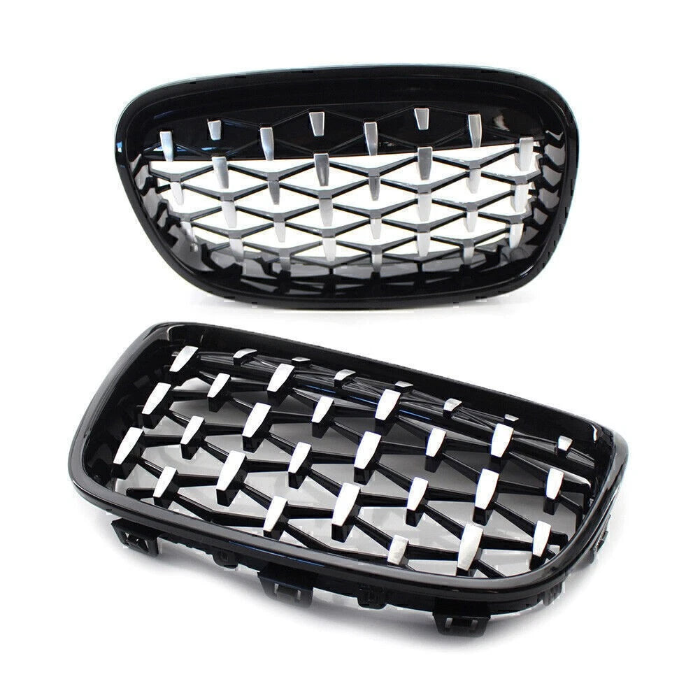 Front Black Grille Chrome  Meteor Latest Style Fit BMW 1 Series F20 F21 11-14
