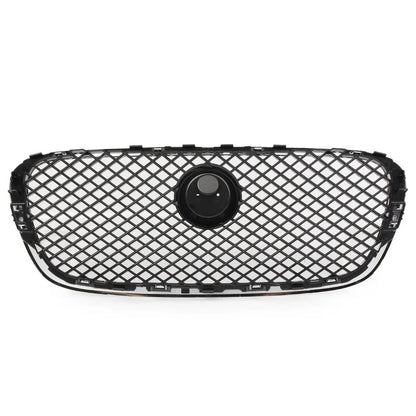 Front Bumper Grille Grill Fit for Jaguar X250 XF XFR XFRS 2008-2011 Chrome Black