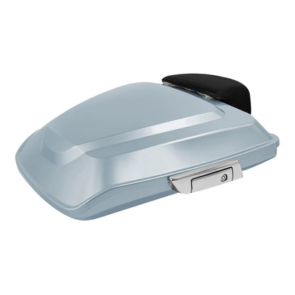 Silver Razor Trunk Backrest Pad Mount Rack For Harley Electra Street Glide 14-25