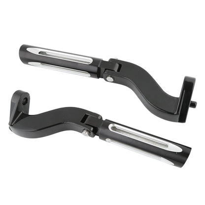Rear Foot Pegs Peg Bracket Fit For Harley Davidson Touring Street Glide 1993-24