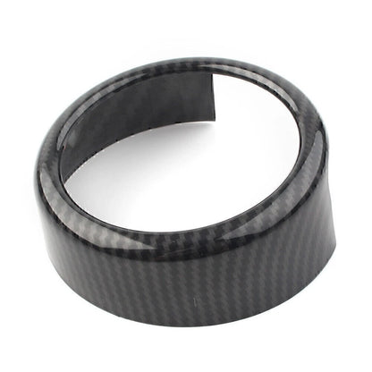 Front Grille Grill Logo Emblem Ring For Alfa Romeo Giulia 2017-2020 Carbon Fiber