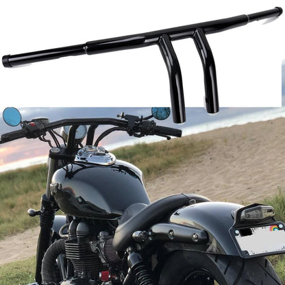 Dimpled Fat 1-1/4" 8" Rise T-Bars Handlebars Drag Bars For Harley Motorcycle