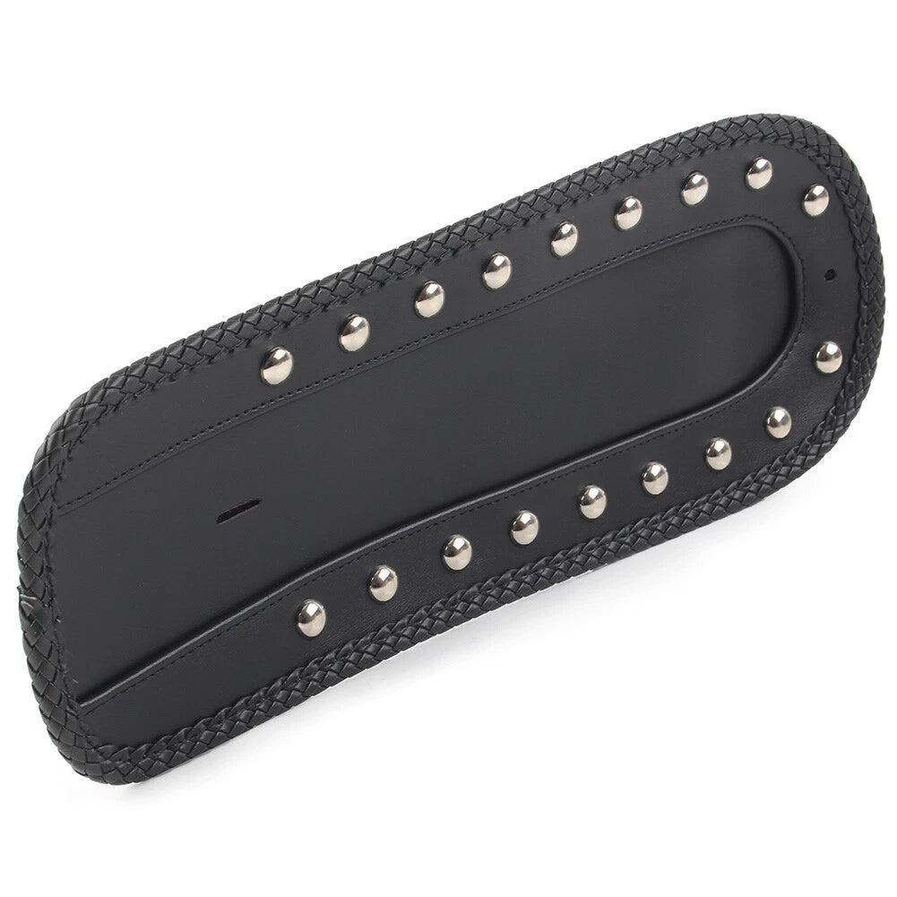 Studded Leather Rear Fender Bib Solo Seat For Harley Sportster XLH 1200 1100 883