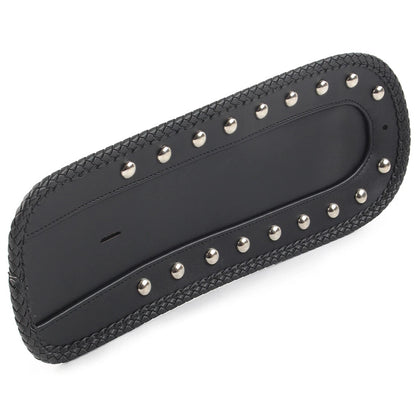 Studded Leather Rear Fender Bib Solo Seat For Harley Sportster XLH 1200 1100 883