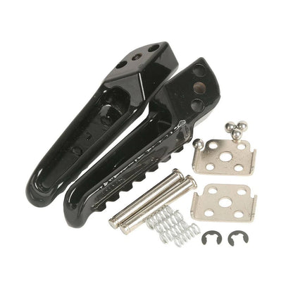 Black Rear Passenger Footrests Foot Pegs For Kawasaki ZX-6R ZX-9R 98-25 ZX636