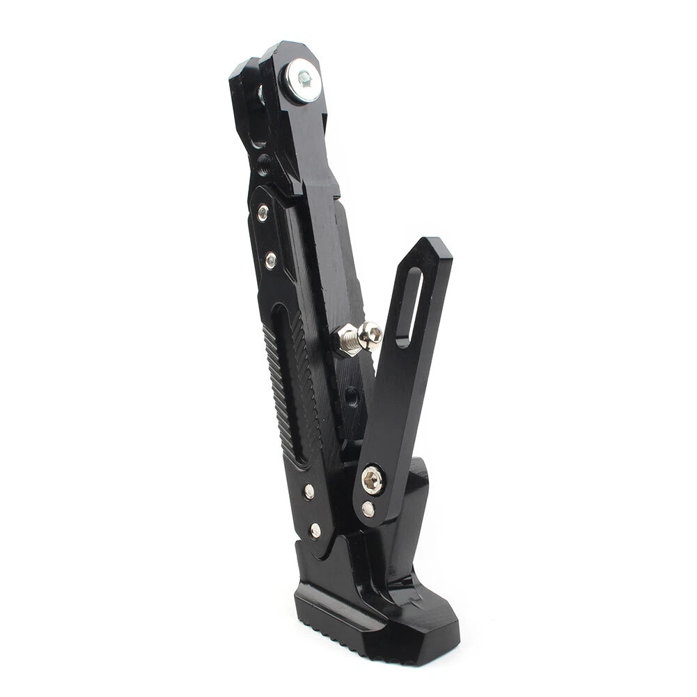 CNC Foot Support Side Stand Parking Leg Kickstand Adjustable Black Motorcycle US