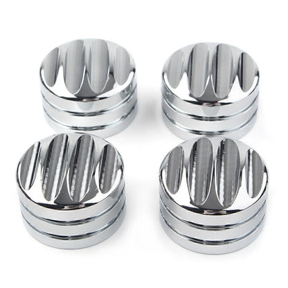4ⅹ Head Bolt Cover Cap for Harley Twin Cam 1999-Later & Evo 1985-1999 Chrome USA