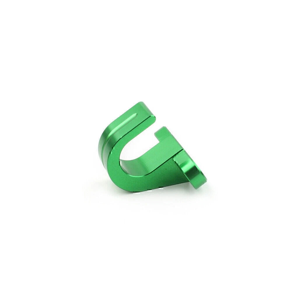 1x Motorcycle CNC Rear Brake Line Hose Snap Green Clamp for Kawasaki KX250F 450F