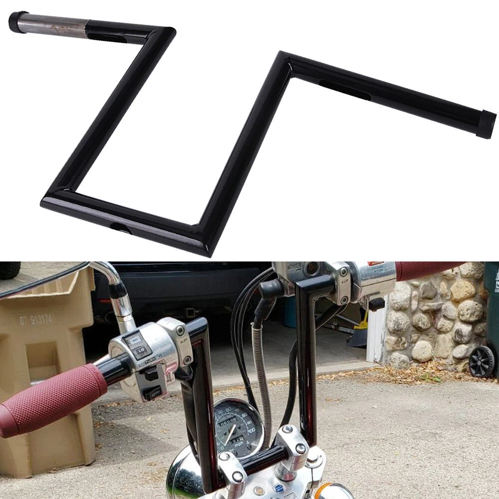 Ape Hangers Bars 10-1/2" Rise 1" Handlebar For Harley Sportster XL 883 1200 Dyna