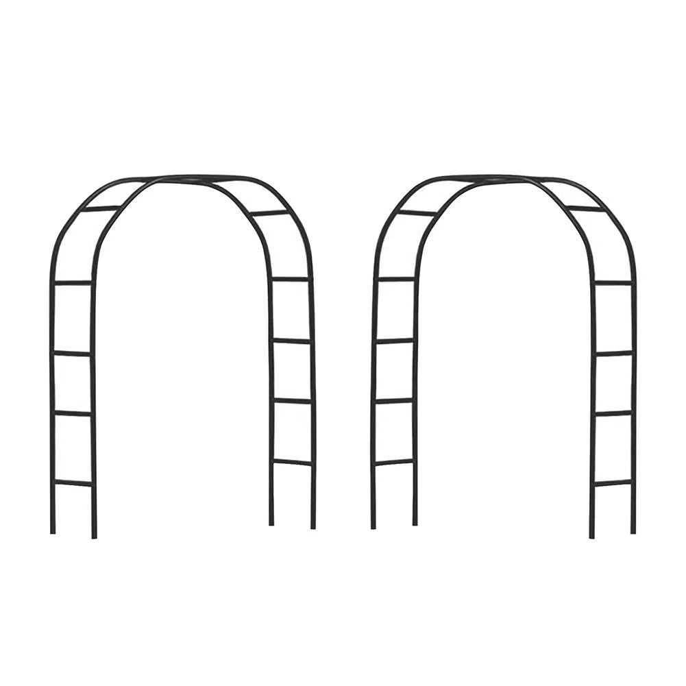 2x Wedding Arch Metal Garden Arch Garden Arbor Trellis For Climbing Plants