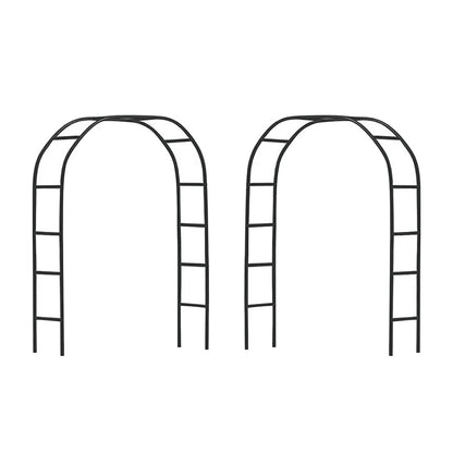 2x Wedding Arch Metal Garden Arch Garden Arbor Trellis For Climbing Plants