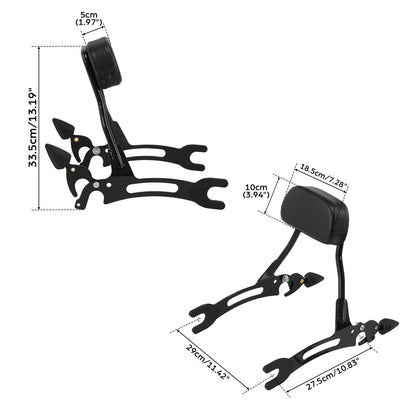 Passenger Sissy Bar Backrest Mounting Spools Fit For Indian Roadmaster Chieftain