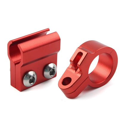 2X CNC Front Brake Line Hose Clamp Guide Red For Honda CR80R CR85R CR125R CR250R
