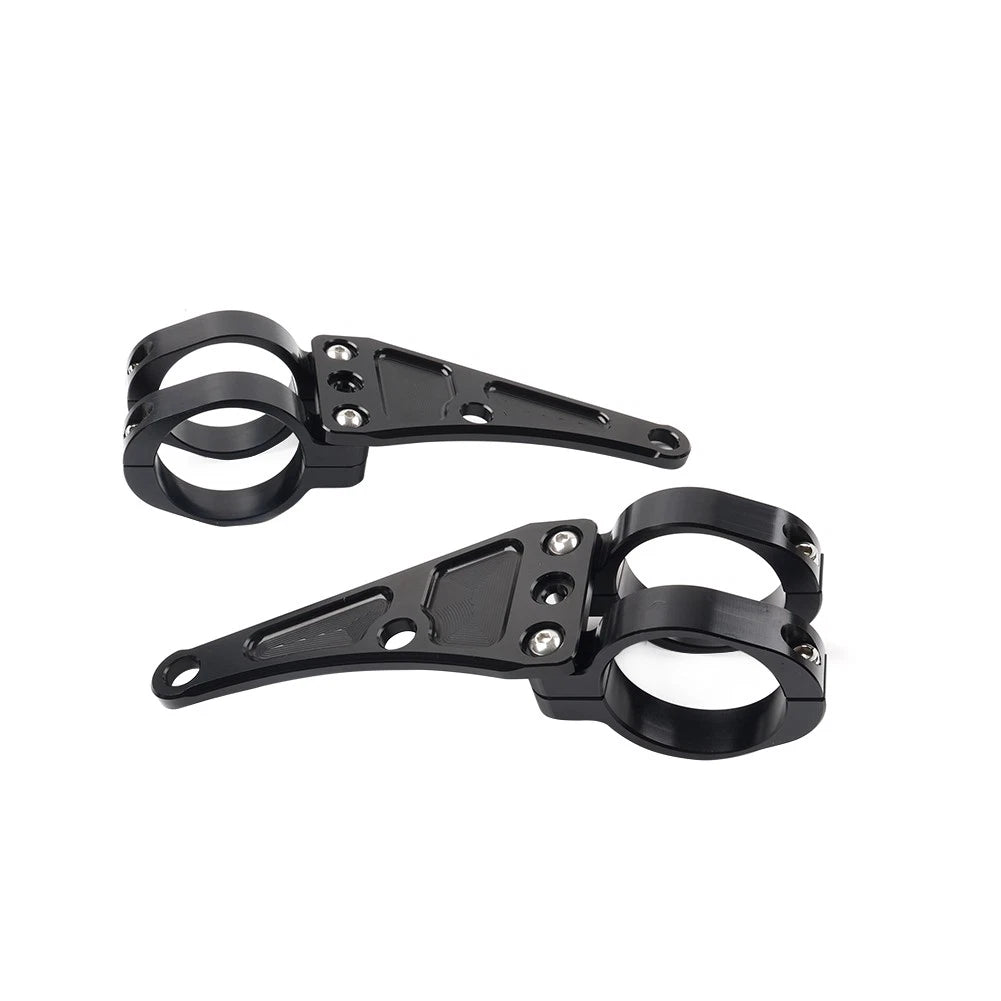 45MM Motorcycle Headlight Bracket Mount Clamp Fork Tube Holder For Harley