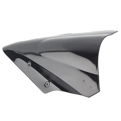 Dual Bubble Windscreen Windshield For Kawasaki Ninja 650 EX650 ER6F 17-19 Black