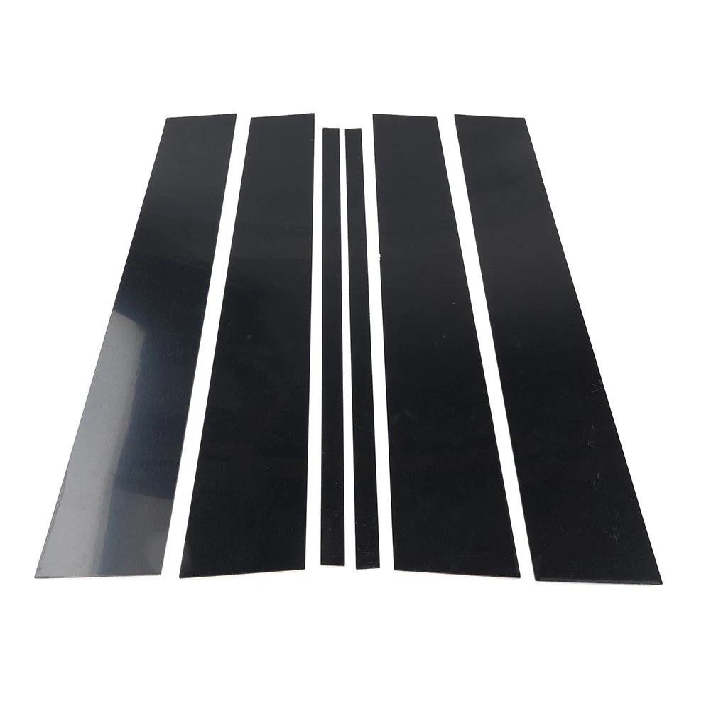 6PCS Pillar Post Door Window Cover Trim Kit Fit Honda Pilot Ridgeline 2009-2015