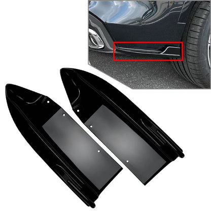 Glossy Black Rear Lip Wrap Angle Corner Spoiler For BMW X5 G05 M Sport 2019-2023